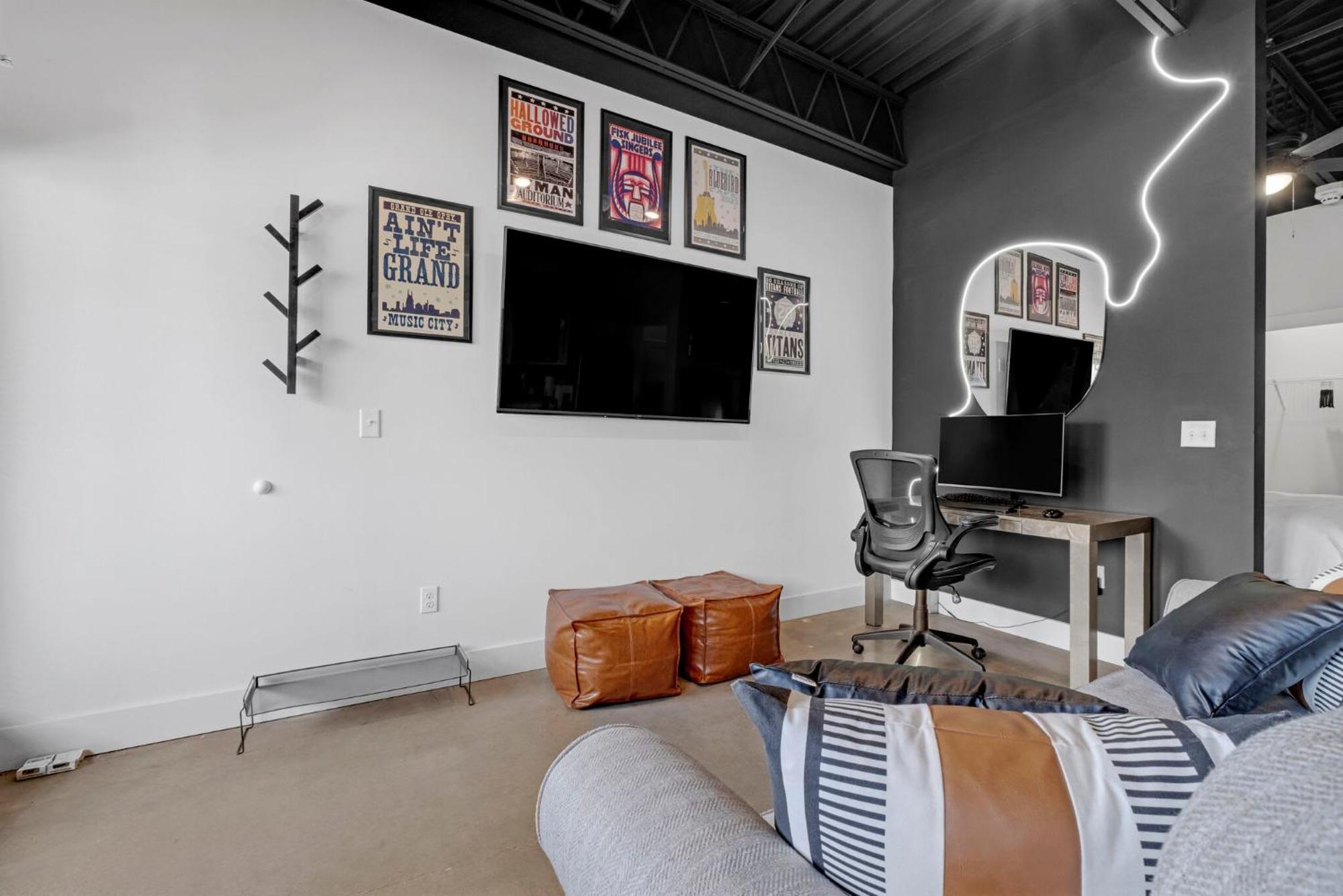 New Studio Sleeps 4 - 7 Mins To Dwtn Нэшвилл Экстерьер фото
